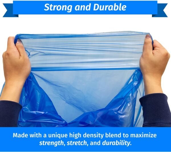 33 Gallon Recycling Trash Bags Reli Review Tough Blue Bags for Home and Commercial Use