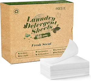81agMMnxgGL.__AC_SX300_SY300_QL70_FMwebp_ Poesie Laundry Detergent Sheets Review Fresh Scent Hypoallergenic Eco-Friendly Cleaning