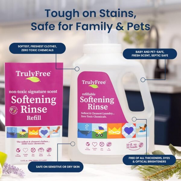 81bf2Hh7TzL._AC_SL1500_ Liquid Fabric Softener Truly Free Review Plant-Based Formula Safe for Sensitive Skin