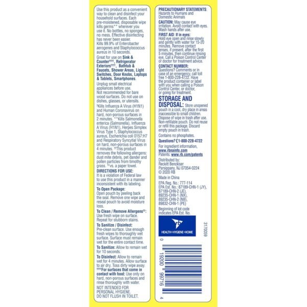 81ou-lhkHWL._SL1500_ Lysol Disinfectant Wipes Review Best Household Cleaning Wipes for Germ Killing