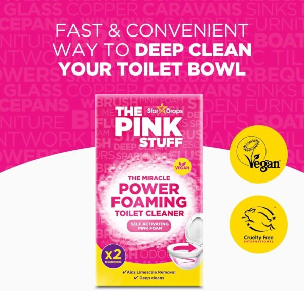 Deep Cleaning Toilet Cleaner Review Stardrops Pink Stuff Miracle Foam Power