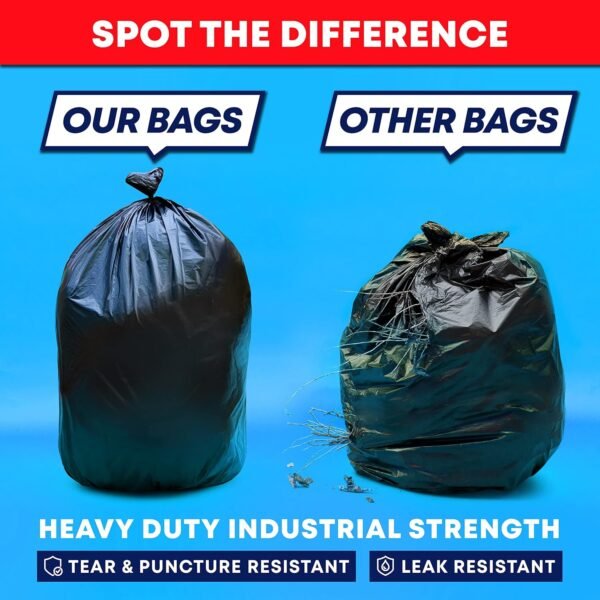 Heavy Duty Veska 55 Gallon Trash Bags Review for Lawn and Commercial Use