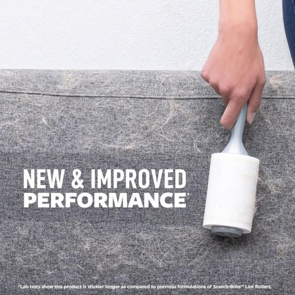 91m-vnuVJL._AC_SL1500_-1 Scotch-Brite Pet Extra Sticky Hair Lint Roller 6 Rollers 600 Sheets